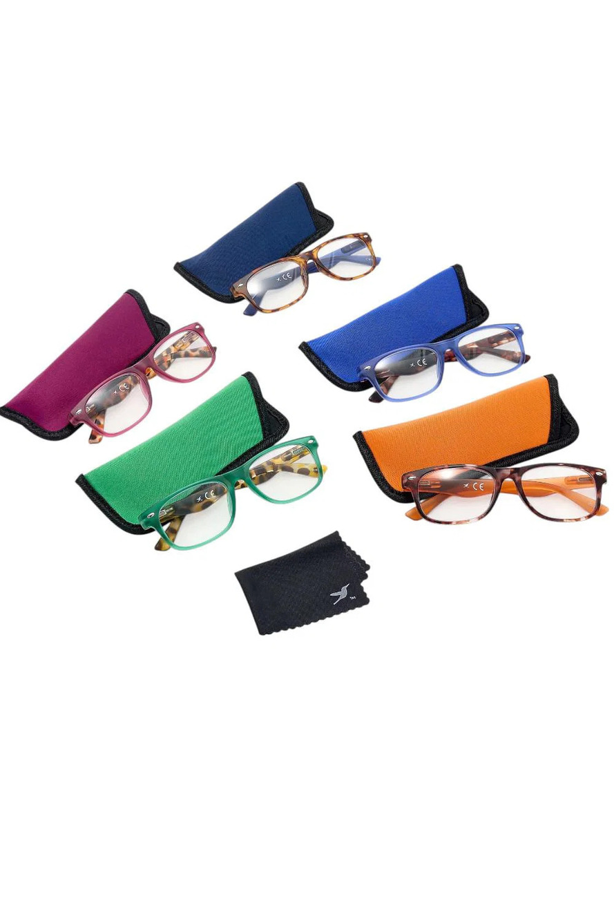 Hummingbird 5-pack Set "Lawrence" Blue Light Readers Glasses
